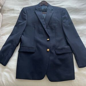 Lauren Ralph Lauren Midnight Blue Blazer with Gold Accents